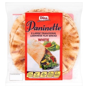 Morrisons Dina paninette large white bread wraps offer