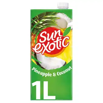 Tesco Sun exotic pineapple & coconut juice drink 1ltr offer