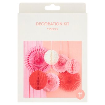 Tesco Decoration kit 9pc pink offer
