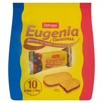 Tesco Dobrogea eugenia biscuit with cocoa cream 10x36g offer
