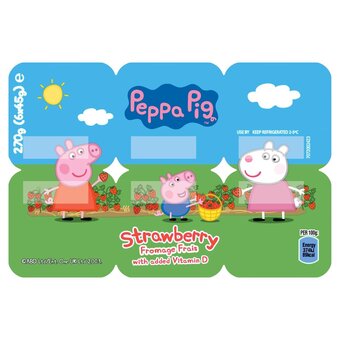 Morrisons Peppa pig strawberry fromage frais offer