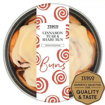 Tesco Cinnamon tear & share bun offer