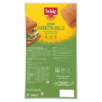 Tesco Schar brown ciabatta rolls 200g offer