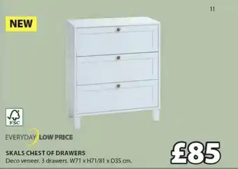 JYSK Skals Chest Of Drwawers offer