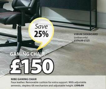 JYSK Nibe Gaming Chair offer