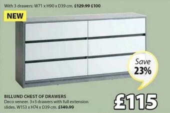 JYSK Billund Chest Of Drawers offer