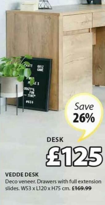 JYSK Vedde Desk offer