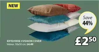 JYSK Ertevikke Cushion Cover 50x50 Cm Save 44% offer