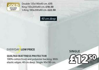 JYSK Quilted Mattress Protector offer