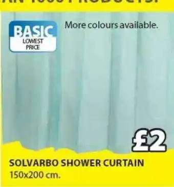 JYSK Solvarbo Shower Curtain 150x200 Cm offer