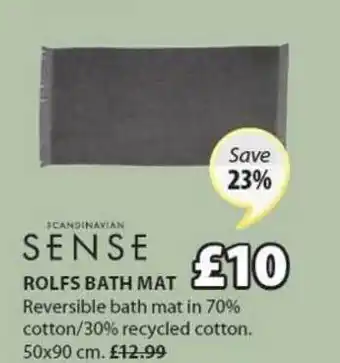 JYSK Rolfs Bath Mat 50x90 Cm Save 23% offer