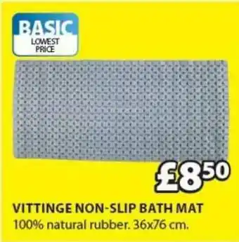 JYSK Vittinge Non-Slip Bath Mat 36x76 Cm offer