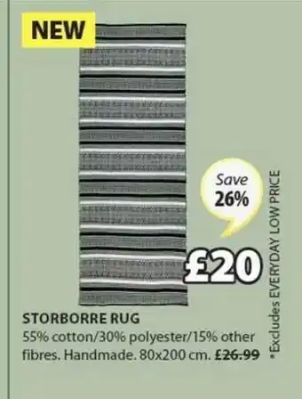JYSK Storborre Rug 80x200 Cm Save 26% offer