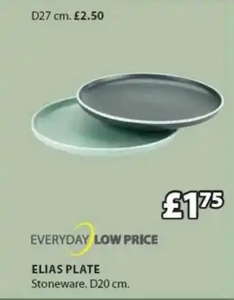JYSK Elias Plate D20 Cm offer