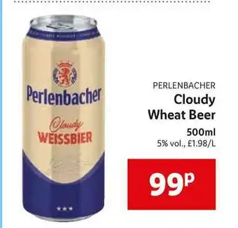 Lidl Perlenbacher Cloudy Wheat Beer offer