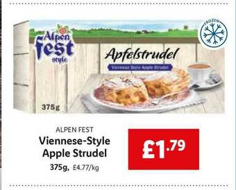 Lidl Viennese-style Apple Strudel offer