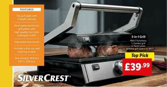 Lidl Silvercrest 3-in-1 Grill offer