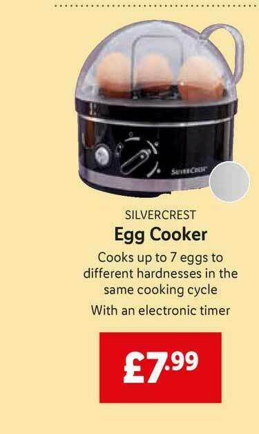 how to use silvercrest egg cooker