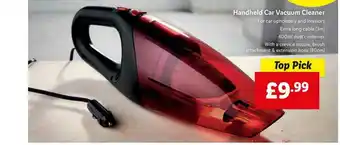 Lidl Handheld Car Vacuum Cleaner offer