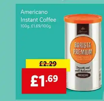 Lidl Bellarom Americano Instant Coffee offer