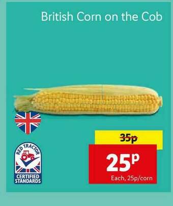 Lidl British Corn On The Cob offer