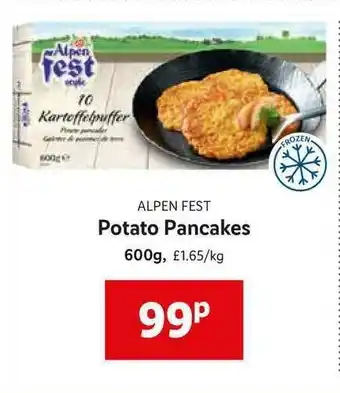 Lidl Alpen Fest Potato Pancakes offer