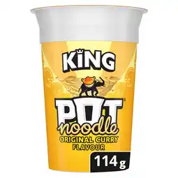 Tesco Pot noodle king original curry 114g offer