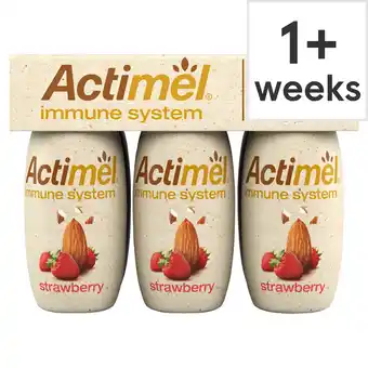 Tesco Actimel 100% dairy free strawberry yogurt 6 x 100g offer
