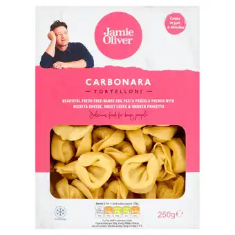 Tesco Jamie oliver carbonara tortelloni pasta 250g offer