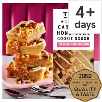 Tesco Tesco loaded caramel & honeycomb cookie dough 305g offer