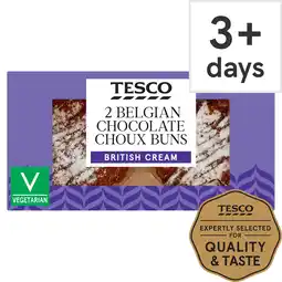 Tesco Tesco 2 chocolate choux buns offer