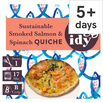Tesco Higgidy smoked salmon & spinach quiche 155g offer
