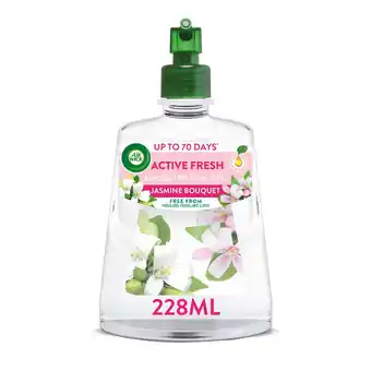 Tesco Air wick active fresh refill jasmine bouquet 228ml offer