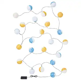 IKEA Sommarlånke led lighting chain with 24 bulbs, decoration blue/yellow/battery-operated outdoor offer