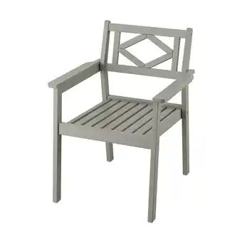 IKEA Bondholmen chair with armrests, outdoor, grey offer