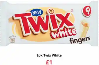 Farmfoods 9pk Twix White offer