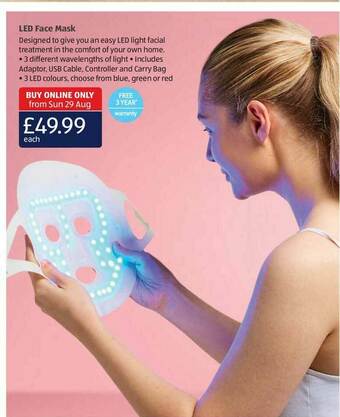 Aldi Led Face Mask offer
