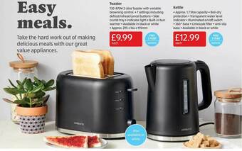 Aldi Toaster, Kettle offer