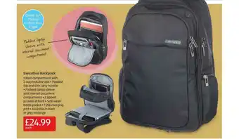 Aldi Executive Backpack offer
