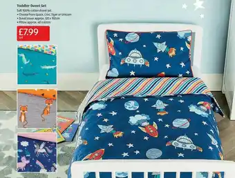 Aldi Toddler Duvet Set offer