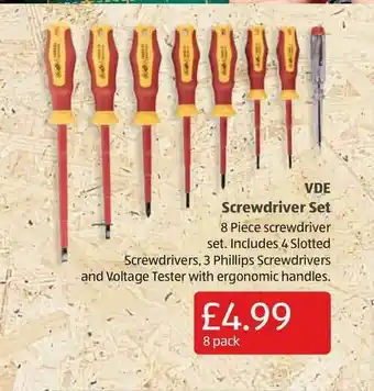 Aldi VDE Screwdriver Set offer