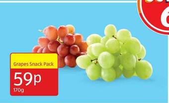 Aldi Grapes Snack Pack offer