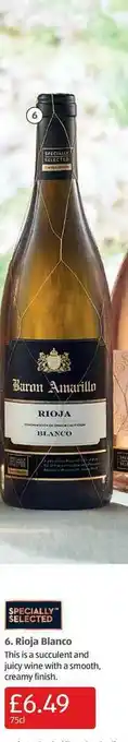 Aldi Rioja Blanca offer