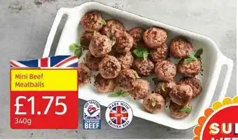 Aldi Mini Beef Meatballs offer
