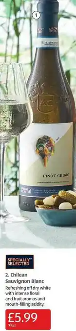 Aldi Chilean Sauvignon Blanc offer