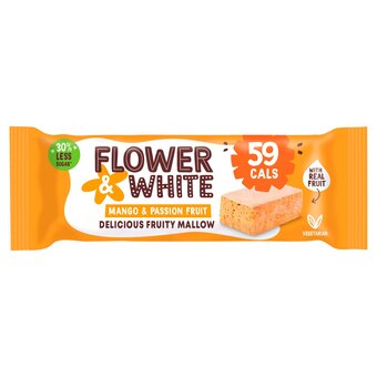Tesco Flower & white mango passion fruit smoothie mallow bar 35g offer