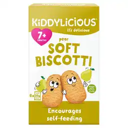 Tesco Kiddylicious pear soft biscotti 6x20g offer