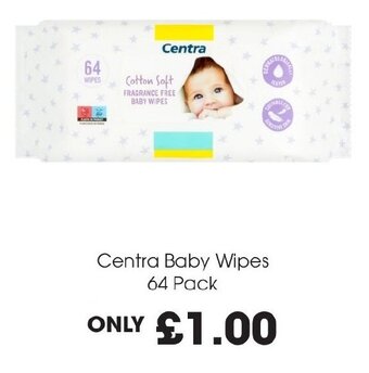 Centra Centra Baby Wipes 64 Pack offer