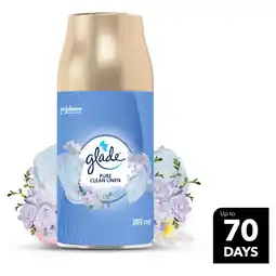 Tesco Glade automatic spray refill clean linen offer