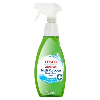 Tesco Tesco antibacterial cleaning spray apple 750ml offer